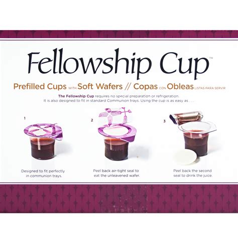 The Fellowship Cup Prefilled Communion Cup 6 Concordia Supply