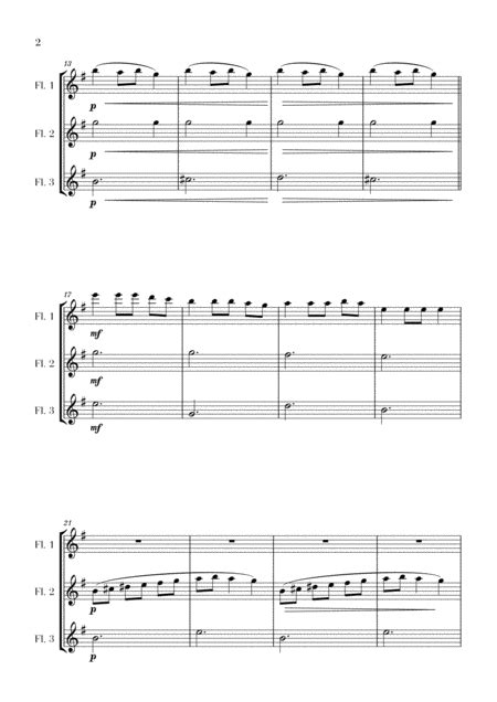Carol Of The Bells For 3 Flutes Flute Trio Free Music Sheet