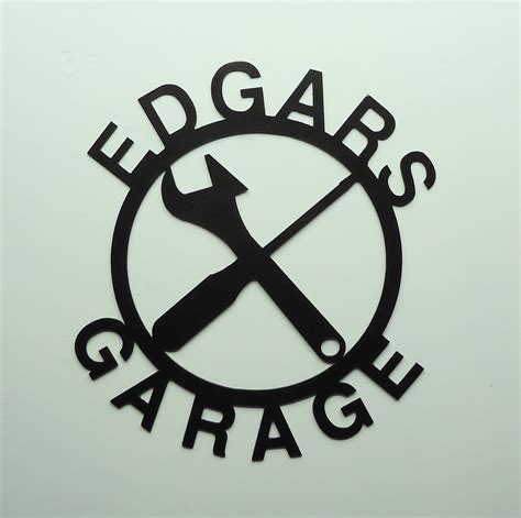 Custom Personalized Metal Art Garage Sign By Knobcreekmetalarts