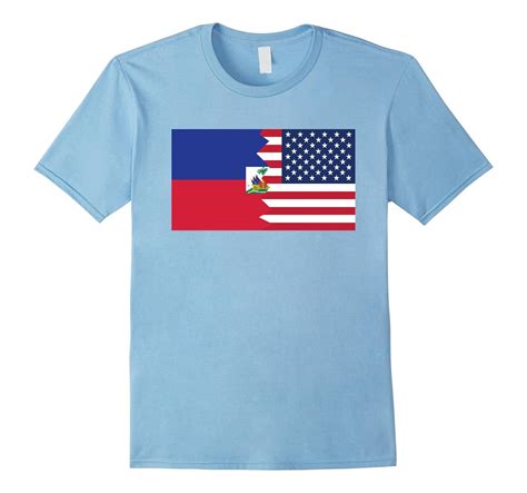 Haitian American Half Haiti Half America Flag T Shirt Cd Canditee