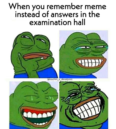 Exam Memes Exams After Lockdown Sachinxdeadpool Pepelaugh Know