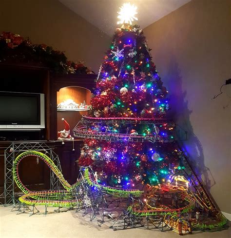 My Christmas Tree Roller Coaster Made From K Nex Christmas Tree Christmas Merry Christmas
