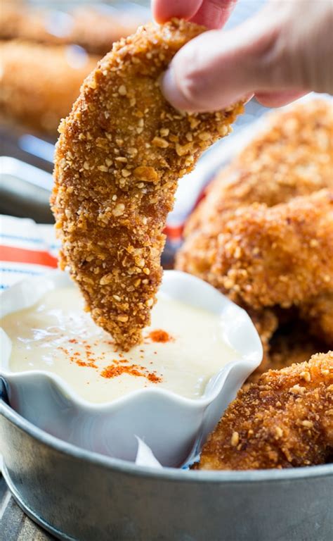 Peanut Crusted Chicken Fingers Spicy Southern Kitchen