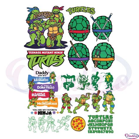 Ninja Turtles Teenage Mutant Ninja Bundle Svg File Ninja Svg