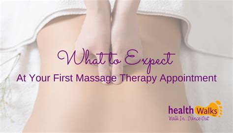 Massage Therapy Appointments What To Expect
