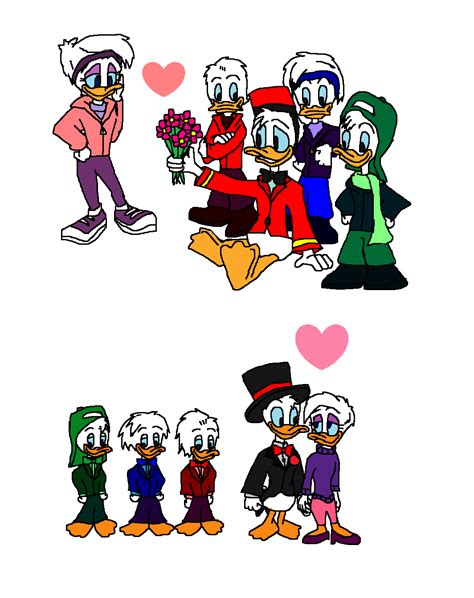 Quack Pack Donald Daisy Huey Dewey And Louie Mickey And Friends Fan