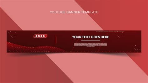 Premium Vector Youtube Cover Banner Template Design