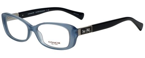 Coach Designer Reading Glasses Hc6063 5259 In Milky Blueblack 53mm