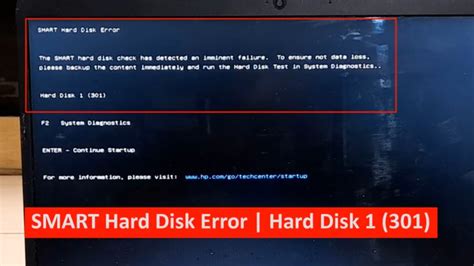 Smart Hard Disk Error Hard Disk 1 301 The Smart Hard Disk Check Has Detected An Imminent