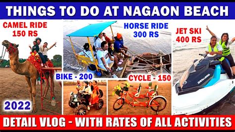 Nagaon Beach वर केली Water Sports आणि बरेच Activites Detail Video With Price Of All Rides
