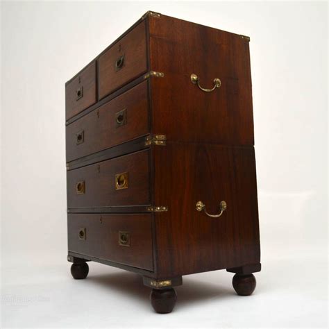 Victorian Mahogany Campaign Chest Of Drawers Antiques Atlas
