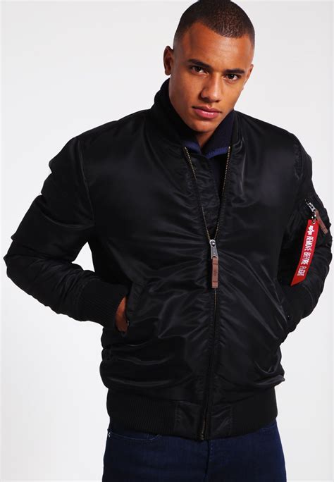 Alpha Industries Bomberjacke - black - Zalando.de