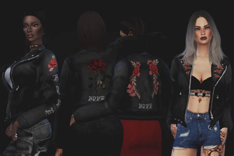 Embrioded Baddie Clothes For Women Women Sims 4 Mm