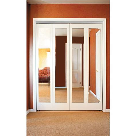 Impact Plus 60 In X 96 In Mir Mel White Mirror Solid Core Mdf Full