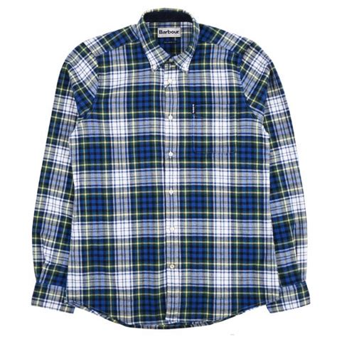 Highland 34 Tailored Check Shirt Bright Blue Mens Clothing From Attic