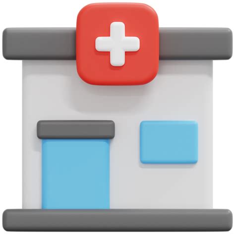 Clinic D Render Icon Illustration Png