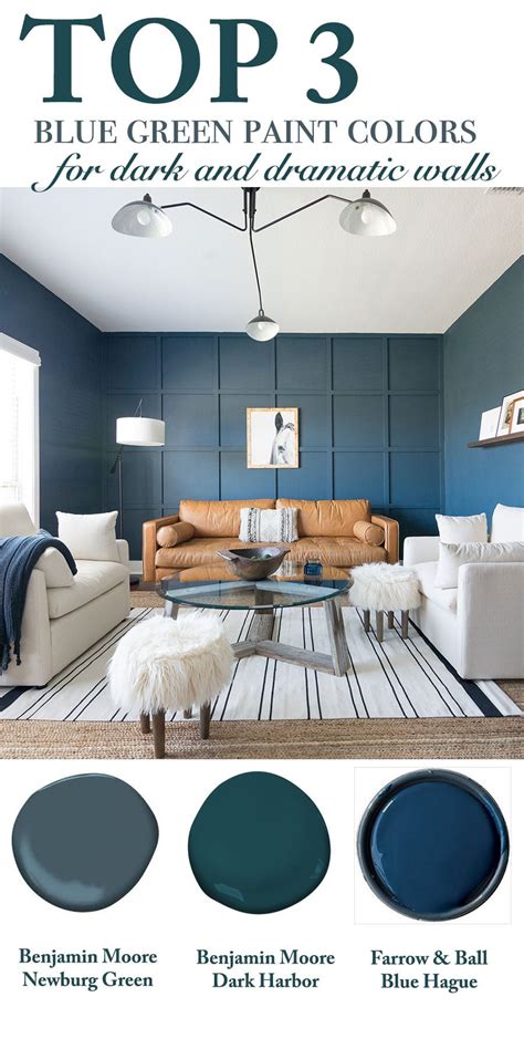 © 2020 benjamin moore & co., limited. Top 3 Blue Green Paint Colors for Dark and Dramatic Walls ...