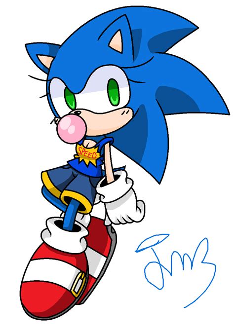 Sonic As A Girl By Teddie4ever01 On Deviantart