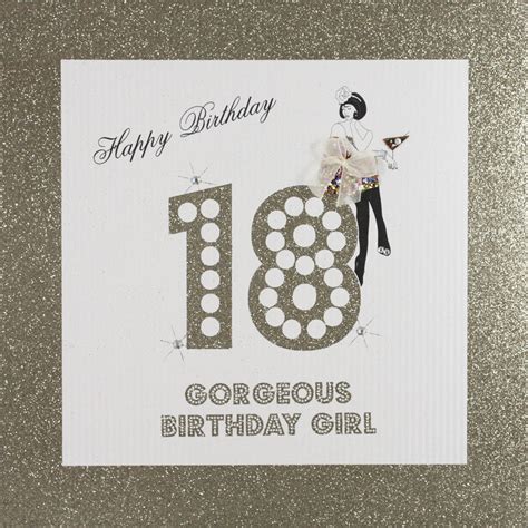 Gorgeous Birthday Girl Large Handmade Th Birthday Card Ga Tilt Art