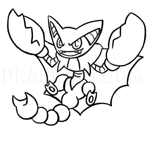 How To Draw Gliscor Pokemon Coloring Page Trace Drawing