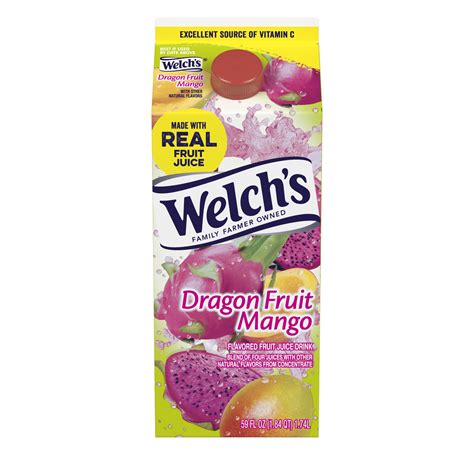 Welchs Dragon Fruit Mango Fruit Juice Drink 59 Fl Oz Carton