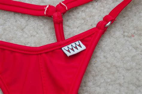 Wicked Weasel 455 Red Matt Lycra Bikini Bottom Medium Ebay