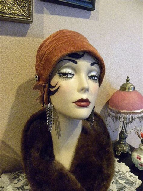 Vintage Style Art Deco Flapper Mannequin Head Hat Stand Etsy