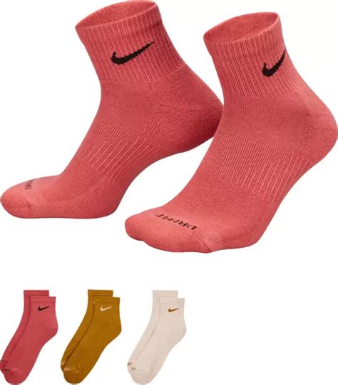 Nike Everyday Plus Cushion Ankle Training Socks 3 Pack Dicks Sporting Goods