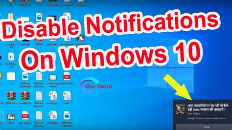 Disable Notifications On Windows 10 Windows 10 Tips And Tricks Go