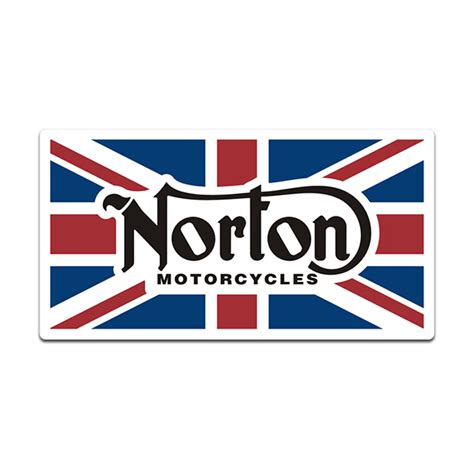 Norton Motorcycles Uk British Flag Sticker Decal V2 Rotten Remains