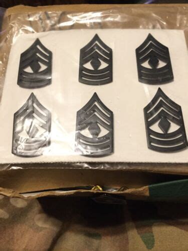 Pins Collectibles Pin On Subdued Rank Insignia Pack E 8 Us Army First