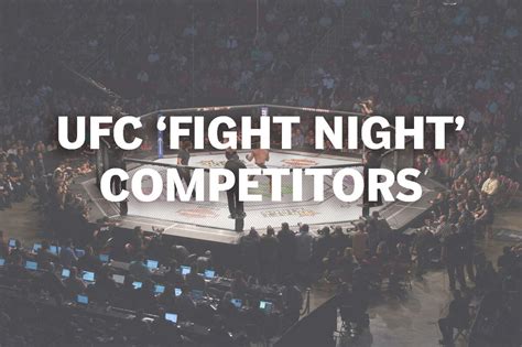 Ufc Fight Night Competitors Feb 4 2017 In Houston