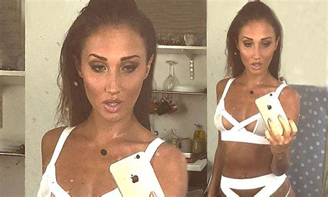 Celebrity Big Brother 2016 S Megan Mckenna Strips To Lingerie For Instagram Selfie Daily Mail
