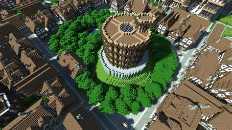 City Of Thrair Medieval Fantasy City With 500 Buildings Minecraft Map