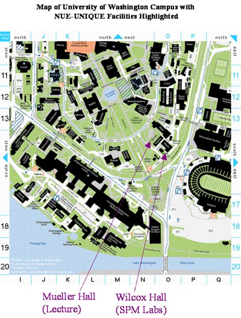 University Of Washington Campus Map Pdf Map