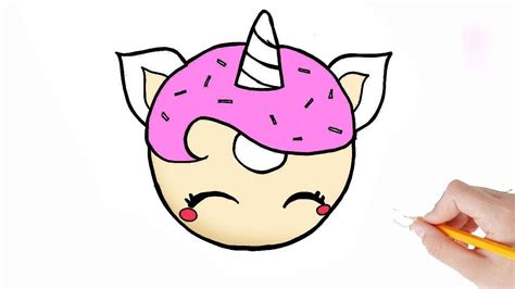 How To Draw A Unicorn Donut Kawaii Leren Tekenen Youtube Kawaii