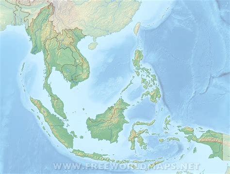 Blank Map Of Asia With Rivers
