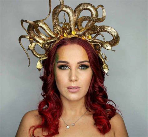 Custom Medusa Headdress Golden Snake Crown Goddess Headpiece Etsy