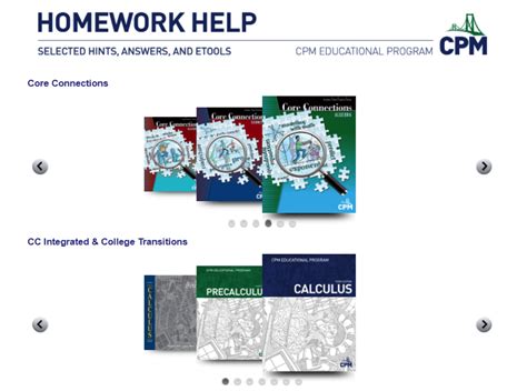 This blog is your personal homework helper, as it contains the best ideas, ways, tips and information for your subjects. CPM Homework Help Tips (From Tutors) | Homework Lab