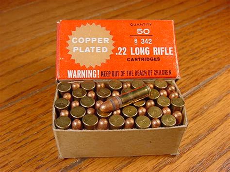 Box Of Sears Roebuck And Co 22 Long Rifle Copper Plated Solid Point 22