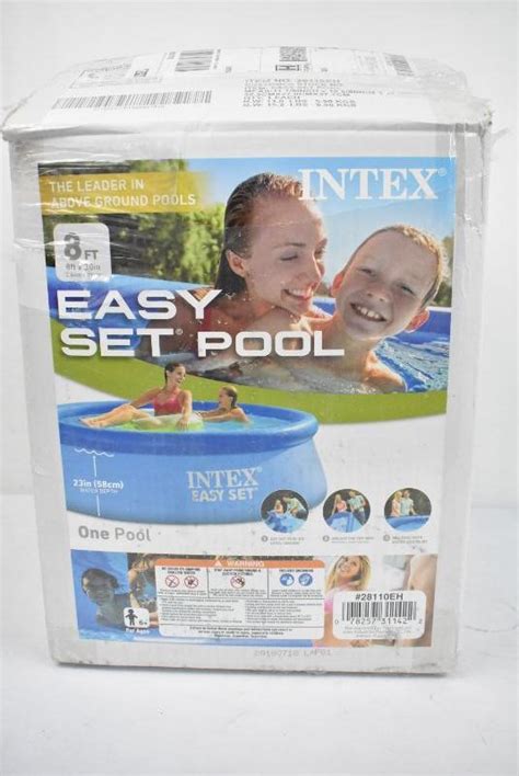 Intex 8 X 30 Easy Set Inflatable Above Ground Swimming Pool New