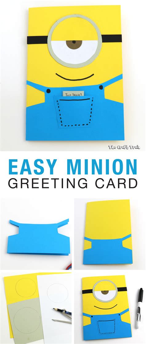 But don't sweat it—there are plenty of things you can write that will add to the joy of the occasion. Use construction paper to create a simple Minion greeting ...
