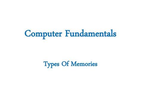 Ppt Computer Fundamentals Powerpoint Presentation Free Download Id
