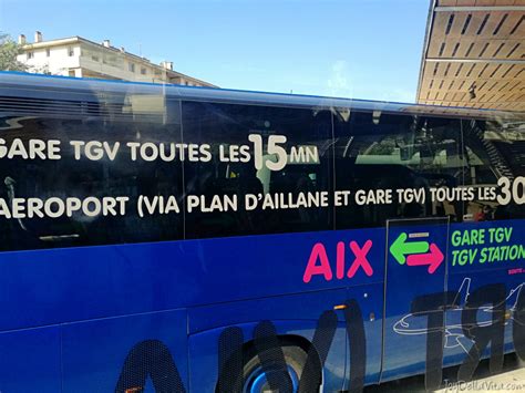 Shuttle bus from Train Station Gare TGV AixenProvence to Aix City