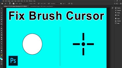 How To Fix Brush Cursor In Photoshop CC Fix Crosshair Brush Tip