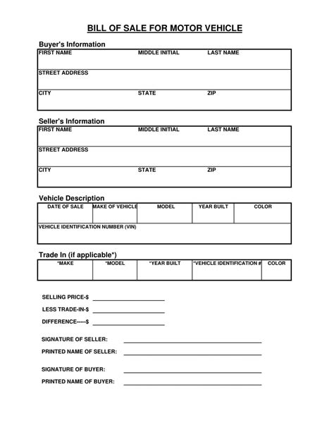 Free 7 Boat Bill Of Sale Forms In Pdf Ms Word Download Free Boat Bill