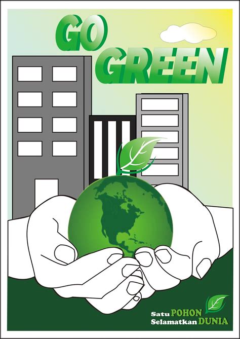 Poster Go Green Sederhana Newstempo
