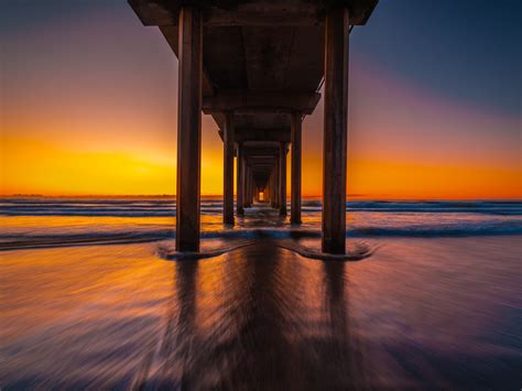 Eternal Symmetry Summer Scripps Pier Sunset Dusk San Diego Flickr