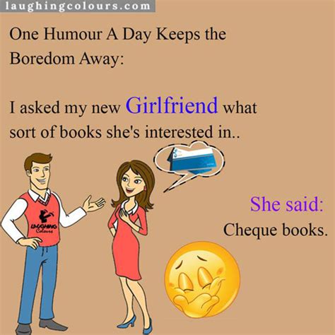 Some of funniest and best jokes have long setups. Love for Cheque Book | lovers joke | funnyjokes | lovers ...