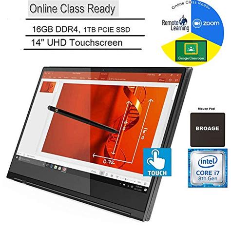 Lenovo Yoga C930 139 14 2 In 1 Touchscreen Uhd Laptop Computer 8th